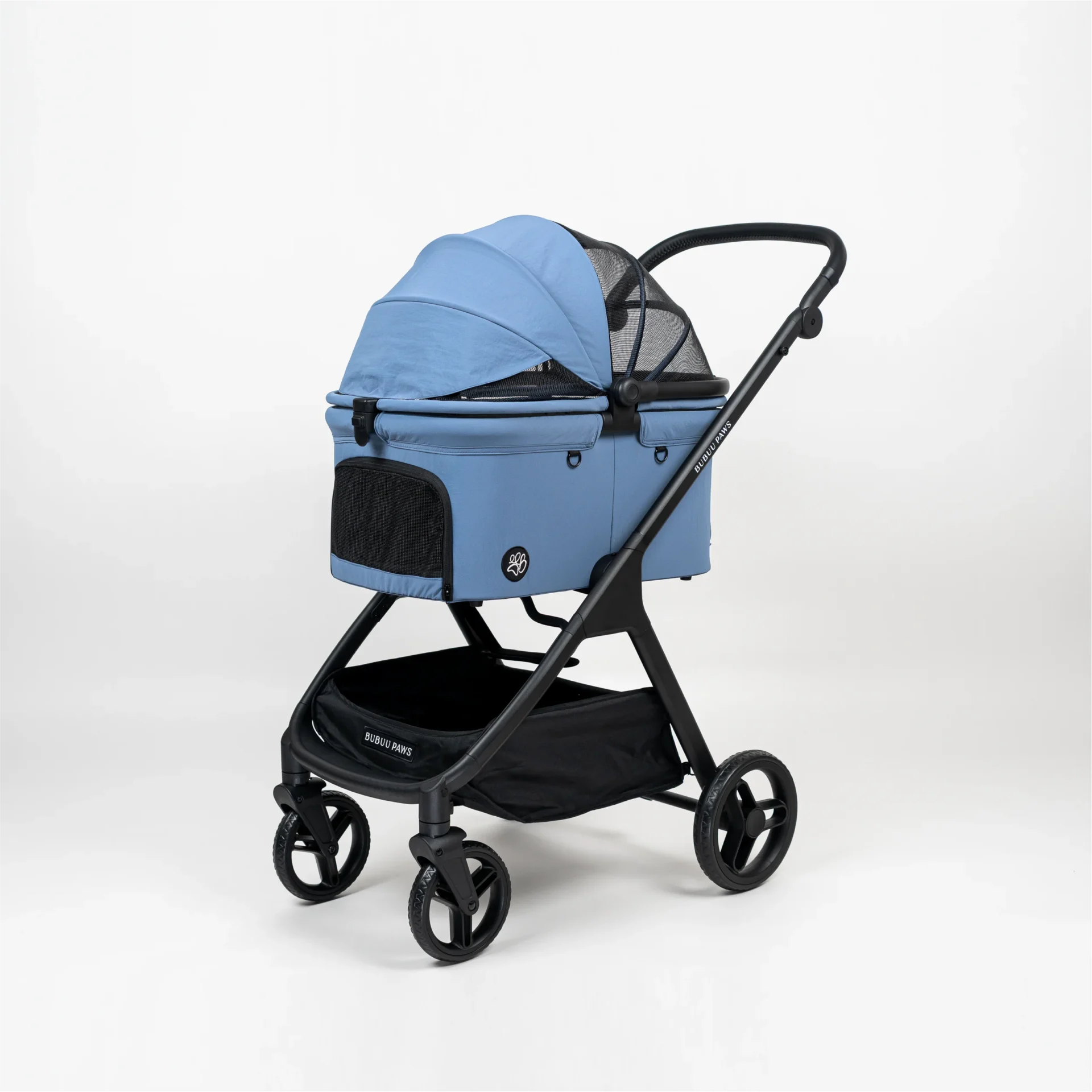 รถเข็นสัตว์เลี้ยง สีน้ำเงิน