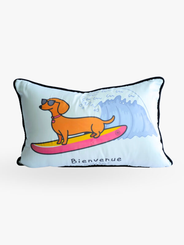 Alternative Goose Down Diamond Silk Pillow หมอนใยขนห่านเทียม ผ้าไดมอนซิลค์ พิมพ์ลาย Bienvenue