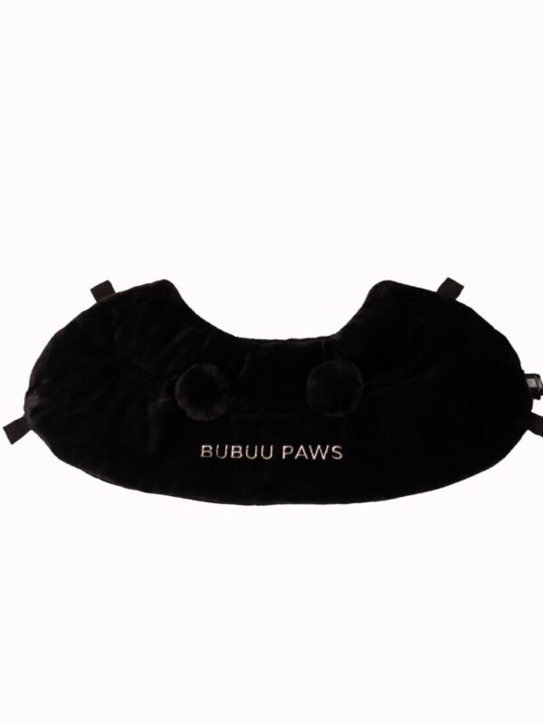 Pawrest Black Pom Pom - ผ้าคลุมตะกร้ารถเข็นสัตว์เลี้ยง ปอมปอม สีดำ