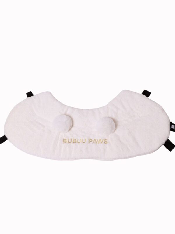 Pawrest White Pom Pom - ผ้าคลุมตะกร้ารถเข็นสัตว์เลี้ยง ปอมปอม สีขาว