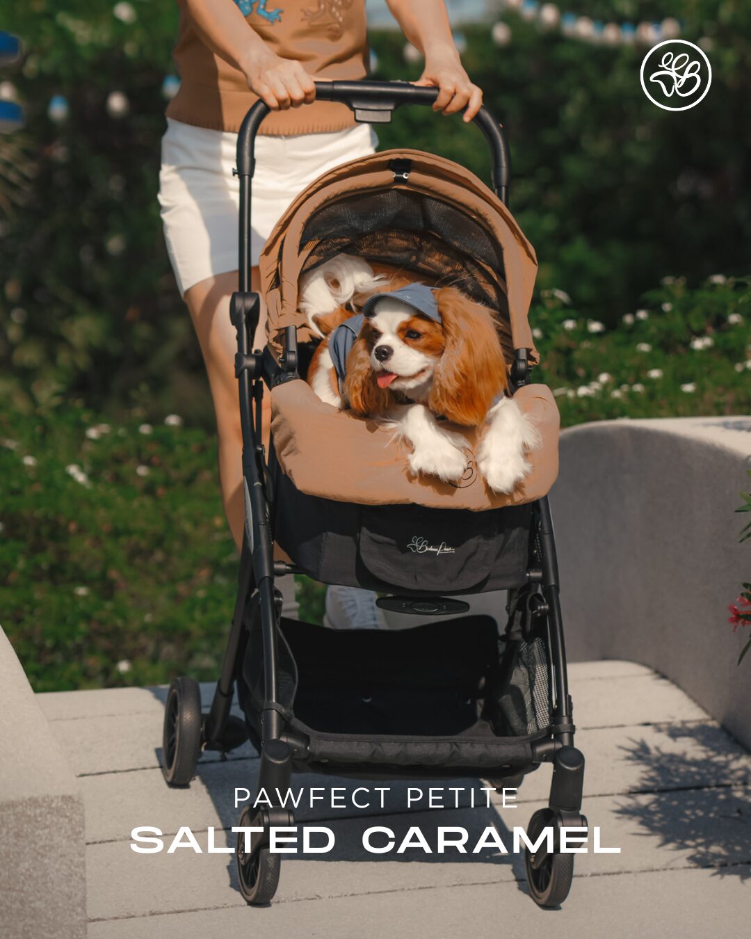 Small Pet Stroller - Brown